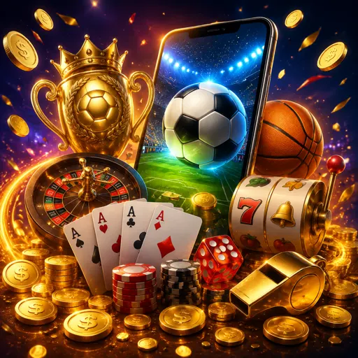 Campo de futebol iluminado com painel digital de odds ao vivo